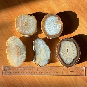5pc Agate Slab Lot